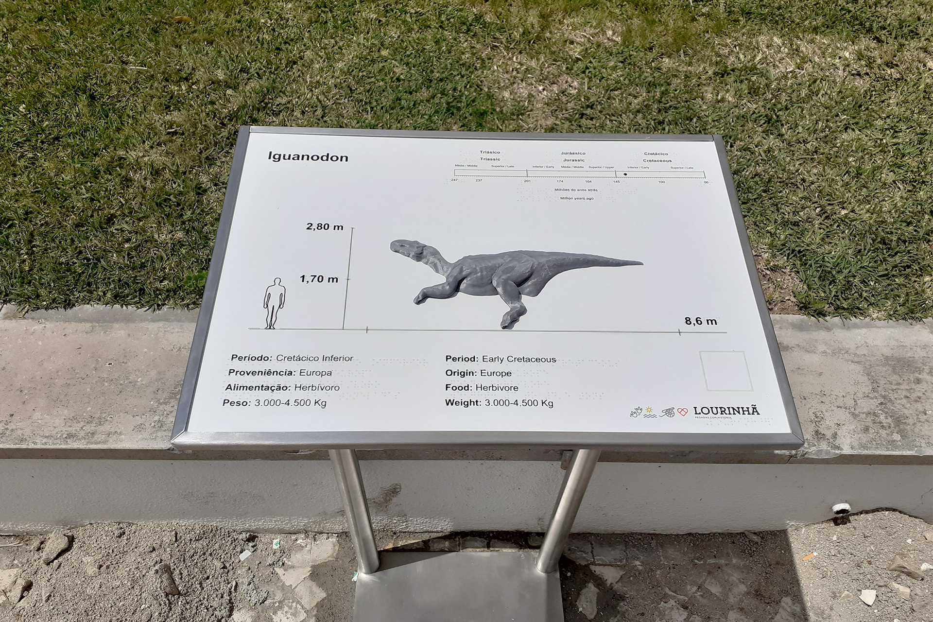 Placa Tátil iguanodon, Município da Lourinhã